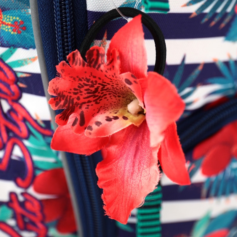 Рюкзак с цветочками и резиночкой для волос Kite Style 857-1  